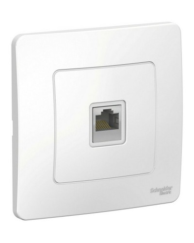 BLANCA розетка RJ45 1-местная, кат. 5Е, скрытой установки, белый (BLNIS045001). Розетка компьютерная. Systeme Electric в Ярославле