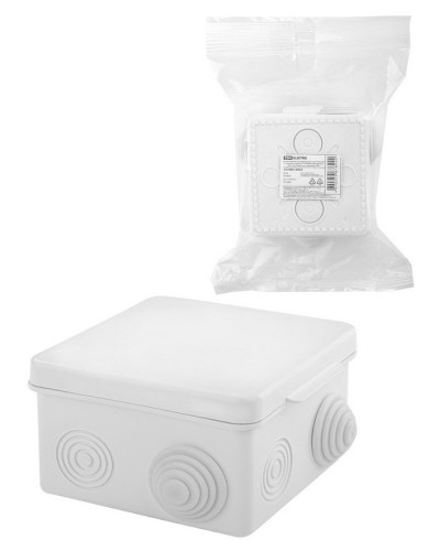 Коробка ОП 80х80х50мм, крышка, IP54, 7вх., белая (SQ1401-0922). Распаячная коробка. TDM ЕLECTRIC в Ярославле