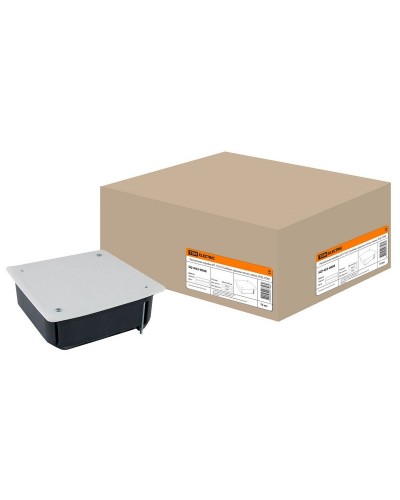 Распаячная коробка СП 115х115х45мм, крышка, метал. лапки, IP20, TDM (SQ1403-0008). Распаячная коробка СП. TDM ЕLECTRIC в Ярославле