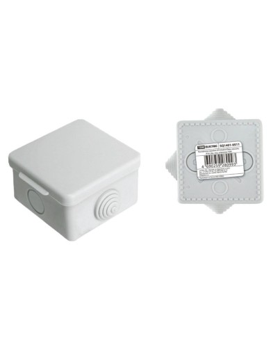 Коробка ОП 65х65х50мм, крышка, IP54, 4вх (SQ1401-0511). Распаячная коробка. TDM ЕLECTRIC в Ярославле