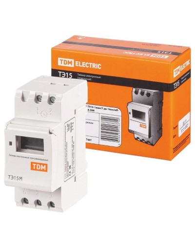 ТЭ15М-1мин/7дн-32on/off-30А-DIN TDM (SQ1503-0037). Таймер электронный. TDM ЕLECTRIC в Ярославле