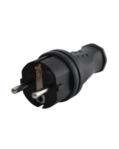 Вилка прямая 2Р+РЕ 16А 250В IP44 (SQ0612-0031). Вилка прямая каучук. TDM ЕLECTRIC в Ярославле