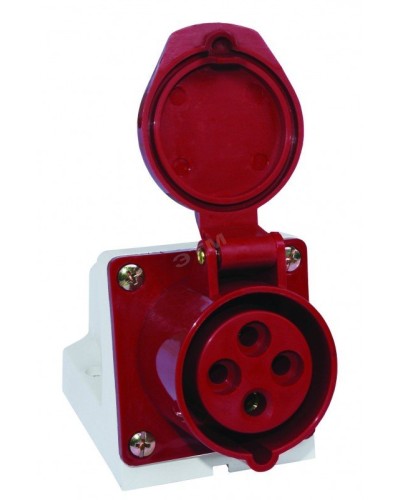 Розетка 124 стационарная 3Р+РЕ 32А 380В IP44 (SQ0602-0005). Розетка. TDM ЕLECTRIC в Ярославле