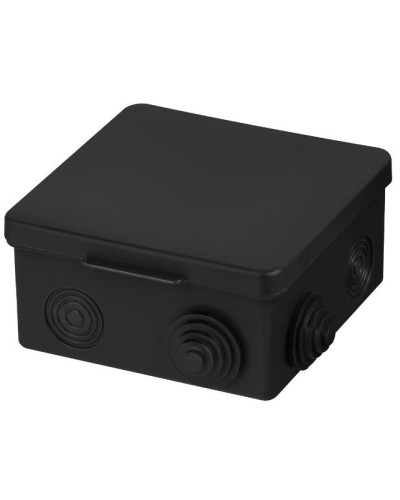 Распаячная коробка ОП 100х100х55мм, крышка, IP54, 8вх., черная TDM (SQ1401-0913). Распаячная коробка ОП. TDM ЕLECTRIC в Ярославле