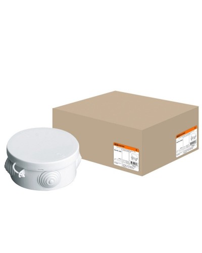Коробка ОП D85х40мм, крышка, IP54, 4вх. (SQ1401-0502). Распаячная коробка. TDM ЕLECTRIC в Ярославле