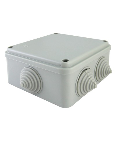Коробка ОП 100х100х50мм, крышка на винтах, IP55, 6 вх. (SQ1401-1234). Распаячная коробка. TDM ЕLECTRIC в Ярославле