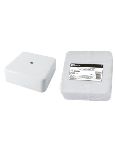 Коробка КР 75х75х28 ОП белая, IP40 (SQ1401-0905). Распаячная коробка. TDM ЕLECTRIC в Ярославле