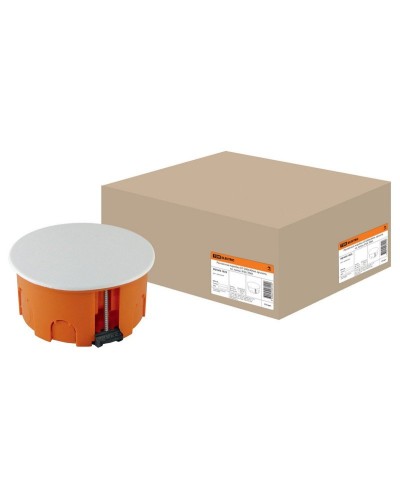 Распаячная коробка СП D80х40мм, крышка, пл. лапки, IP20, TDM (SQ1403-1025). Распаячная коробка СП. TDM ЕLECTRIC в Ярославле