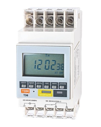 ТЭ8A-1мин/7дн-8on/off-16А-DIN TDM (SQ1503-0002). Таймер электронный. TDM ЕLECTRIC в Ярославле