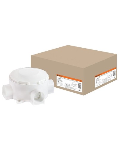 Распаячная коробка ОП D80х35мм, IP42, 3-х рожковая, белая TDM (SQ1401-4004). Распаячная коробка ОП. TDM ЕLECTRIC в Ярославле