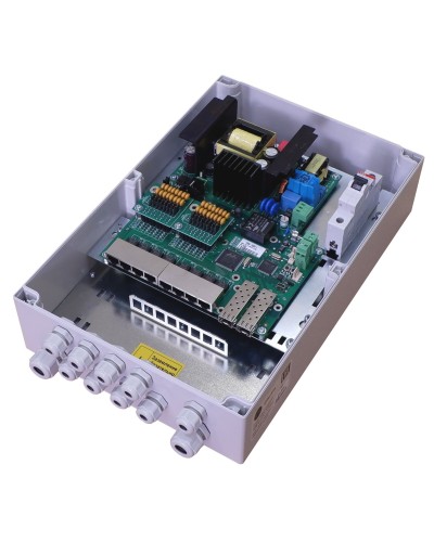 TFortis PSW-2G8F+. Коммутатор для подключения 8 камер. TFortis в Ярославле