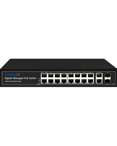 TR-NS24202S-300-16PoE. Коммутатор с PoE. Trassir в Ярославле