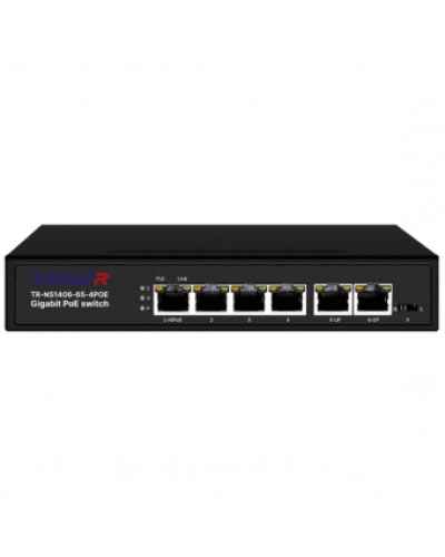 TR-NS1406-65-4POE. Коммутатор с PoE. Trassir в Ярославле