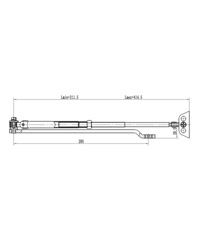 Рычаг-503 LONG. Рычаг удлиненный для доводчиков. VIZIT в Ярославле