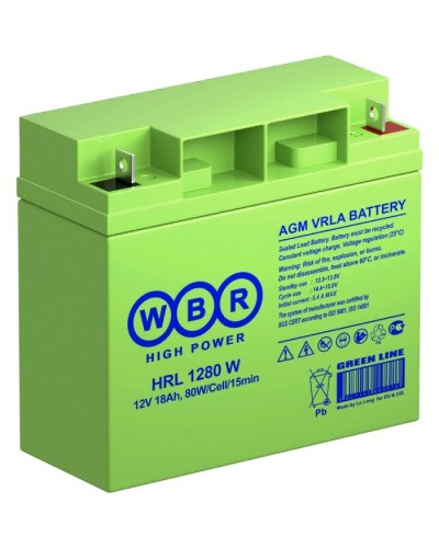 WBR HRL1280W. Аккумулятор герметичный свинцово-кислотный. WBR в Ярославле