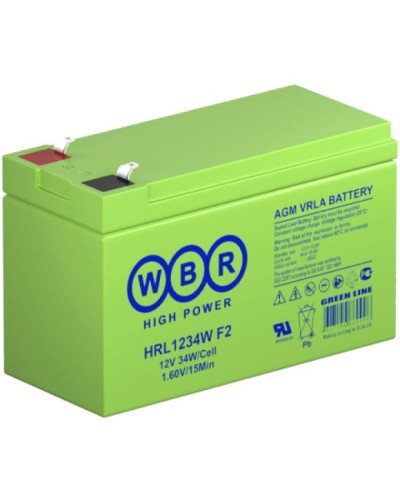 WBR HRL1234W F2. Аккумулятор герметичный свинцово-кислотный. WBR в Ярославле