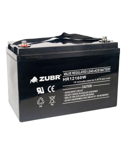 ZUBR HR 12160W (12V, 45Ah). Аккумулятор герметичный свинцово-кислотный. ZUBR в Ярославле