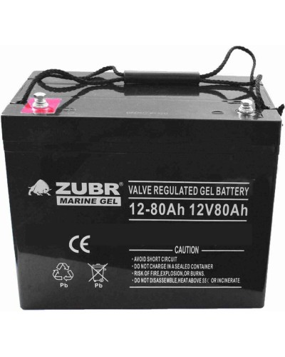 ZUBR MARINE GEL NPG 12-80 (12V, 80Ah). Аккумулятор герметичный свинцово-кислотный. ZUBR в Ярославле