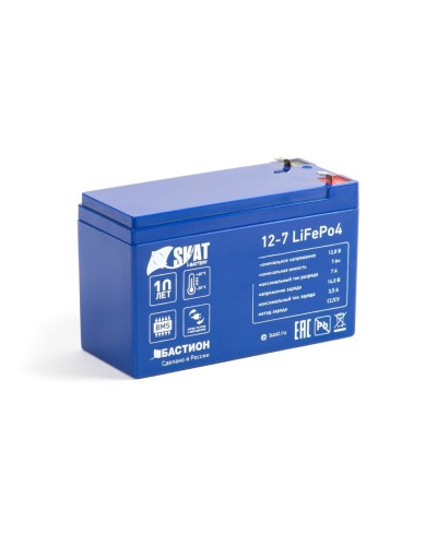 Skat i-Battery 12-7 LiFePo4 (645). Li-Ion аккумулятор. Бастион в Ярославле