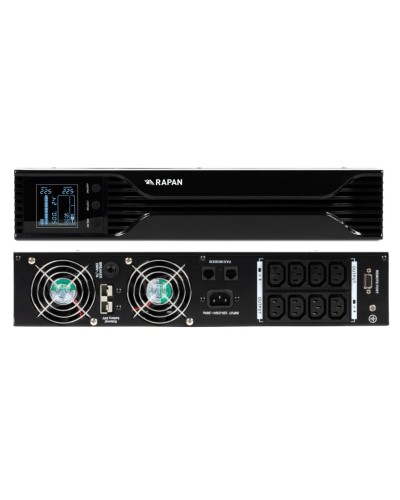 RAPAN-UPS 1000 RACK+2х9Ah (RAPAN-UPS 1000-RACK-IN-2х9-E) (8958). Бесперебойный источник питания. Бастион в Ярославле