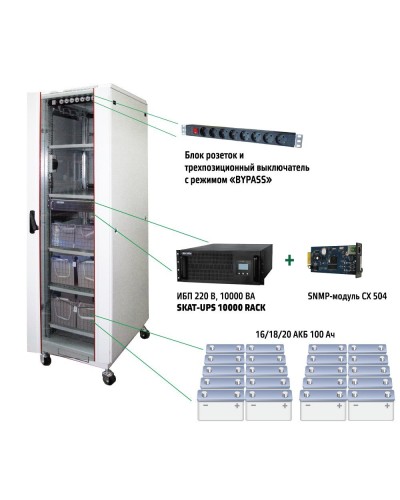 SKAT UPS 10000 SNMP (484). Комплекс бесперебойного питания. Бастион в Ярославле