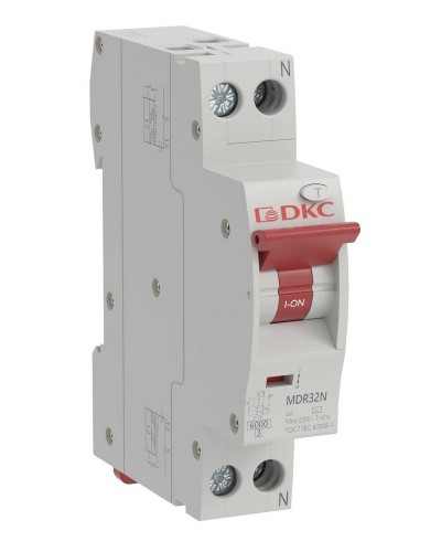 YON max MDR, 1P+N, 10mA, 10A, 6kA, А (MDR32N-1N1C10-A). Компактный автоматический выключатель дифференциального тока. ДКС в Ярославле