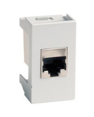 Розетка RJ-45 Viva 1 модуль серая (45138): Розетка компьютерная с одним разъёмом в Ярославле