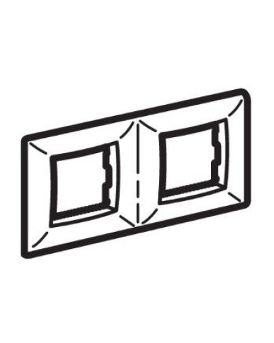 Рамка на 2+2 модуля (двухместная), слоновая кость (75012O): Рамка двухместная, Brava в Ярославле
