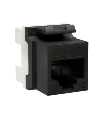 Модуль Keystone RJ45 CAT5E, 180 градусов, черный (RNK5EU180BK): Модуль неэкранированный в Ярославле