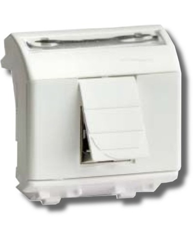 Розетка RJ-45 Brava 2 модуля белая (76450B): Розетка компьютерная с двумя разъёмами в Ярославле