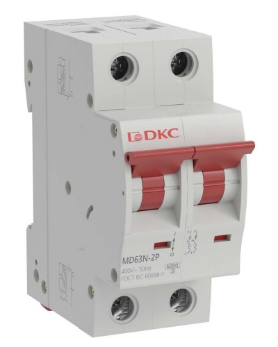 YON max MD63N 2P 20А 6кА C (MD63N-2PC20). Автоматический выключатель. ДКС в Ярославле