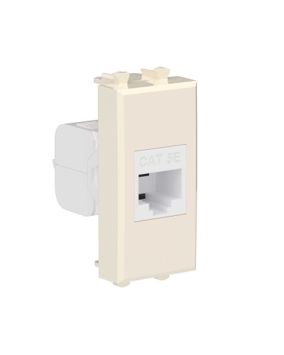 Розетка RJ-45, кат.5E, Avanti, 1 модуль, ванильная дымка (4405661): Розетка компьютерная модульная в Ярославле