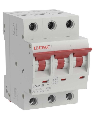 YON max MD63N 3P 32А 6кА C (MD63N-3PC32). Автоматический выключатель. ДКС в Ярославле