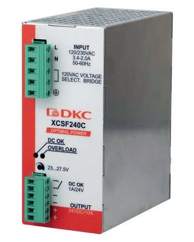Источник питания однофазный, 240Вт, 5А, 48В (XCSF240DP). Источник питания OPTIMAL POWER однофазный, с ORing диодом. ДКС в Ярославле