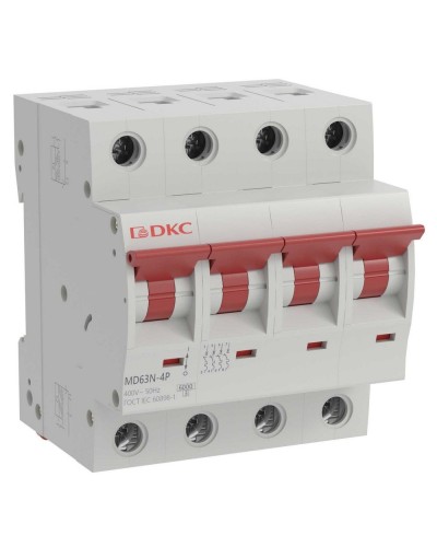 YON max MD63N 4P 20А 6кА C (MD63N-4PC20). Автоматический выключатель. ДКС в Ярославле