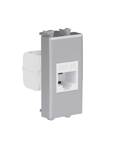 Розетка RJ-45, кат.5E, Avanti, 1 модуль, закаленная сталь (4404661): Розетка компьютерная модульная в Ярославле