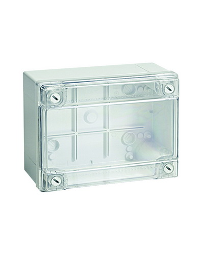 Коробка ответвительная с гладкими стенками, IP56, 380х300х120 (54420). Коробка ответвительная с гладкими стенками и прозрачной крышкой. ДКС в Ярославле