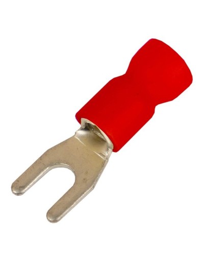 Наконечник вилочный НВИ 0,25-1,5 М3,5 (D3,7мм) (100 шт) (2A135P-EE-PVC). Наконечник вилочный с изолированным фланцем ПВХ. ДКС в Ярославле
