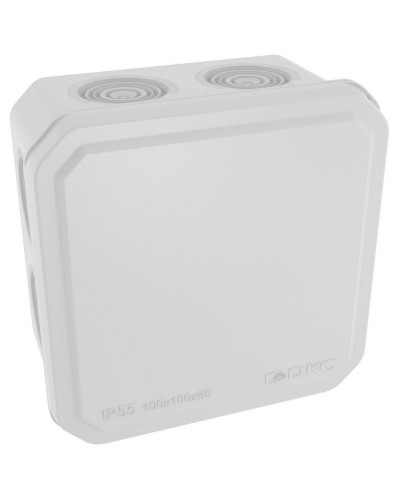 Коробка ответвительная с кабельными вводами IP55, 100х100х50 (53800). Коробка ответвительная. ДКС в Ярославле