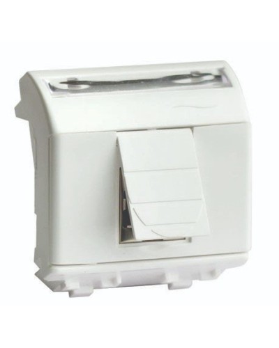 Розетка RJ-45 Brava 2 модуля слоновая кость (75655S): Розетка компьютерная с двумя разъёмами в Ярославле