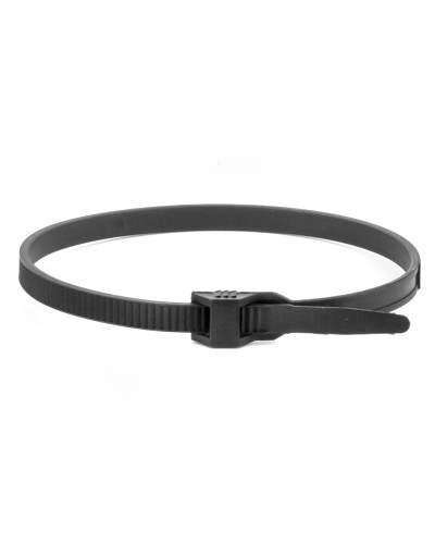 Хомут 9х300 P6.6 черный (100шт) (26502SR). Хомут с плоским замком. ДКС в Ярославле