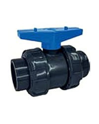 Ecoplast кран шаровый d25 (уплотнение TPV, остальное EPDM) с муфтовым окончанием (49447). Кран шаровый. Экопласт в Ярославле