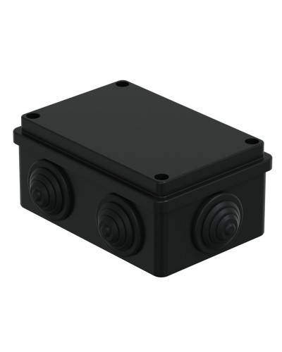 Коробка JBS120 120х80х50, 6 вых., IP55, черная (44008BL-1). Коробка монтажная. Экопласт в Ярославле