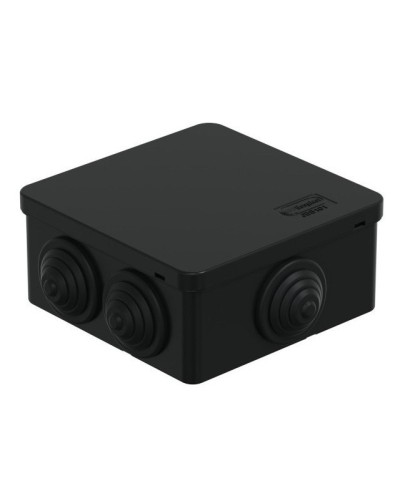 Коробка JBS101 100х100х55, 6 вых., IP55, черная (44037BL-1). Коробка монтажная. Экопласт в Ярославле