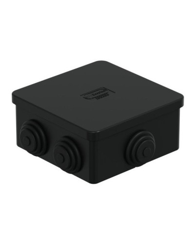 Коробка JBS080 85х85х50, 6 вых., IP44, чёрная (44066BL-1). Коробка монтажная. Экопласт в Ярославле