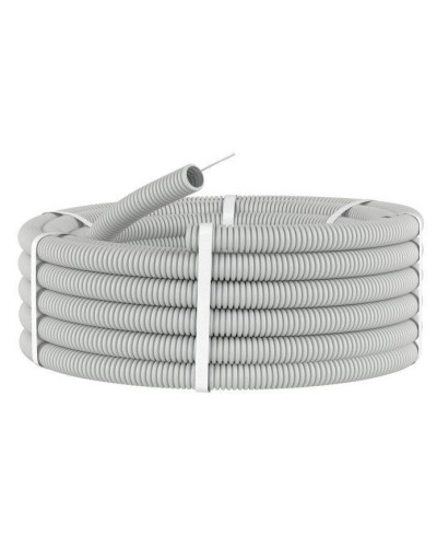 Труба HFFR тяжелая D50, серая (21150HF-GR): Труба гофрированная, с зондом, не распространяющая горение, без галогена в Ярославле