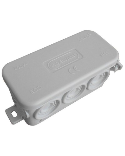 Коробка JBL090 90х42х40, 10 вых., IP55, серая (44055). Коробка монтажная. Экопласт в Ярославле