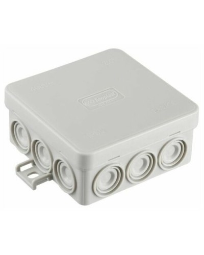 Коробка JBL085 85х85х38, 12 вых., 6P (0,15-4мм²) серая (43655HF-GR). Коробка монтажная, огнестойкая, без галогена. Экопласт в Ярославле