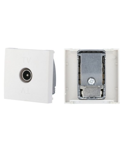 Розетка TV оконечная, белый LK45 (852104). Розетка TV. Экопласт в Ярославле