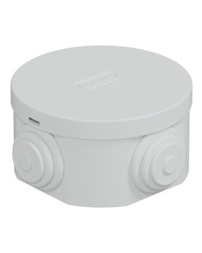 Коробка JBR065 D=65х35, 4 вых., IP44, белая (44004W-1). Коробка монтажная. Экопласт в Ярославле